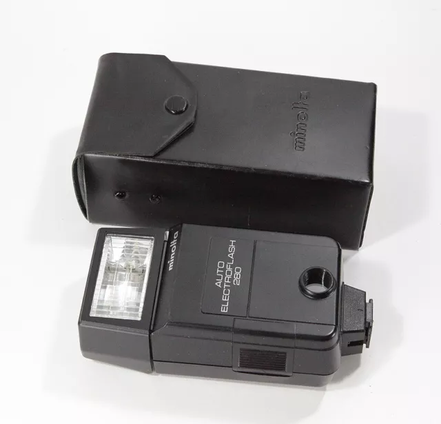 Minolta Auto Electroflash 280 + Case, Working, Contacts Corroded/219198