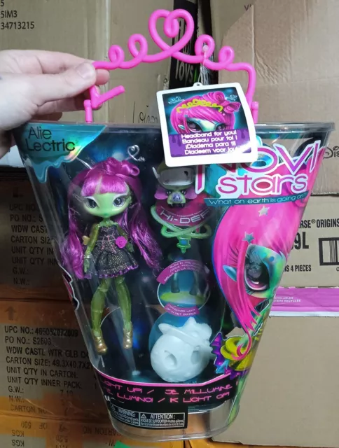 Novi Stars Alie Lectric I Light Up! MGA Alien Doll Misb NEW