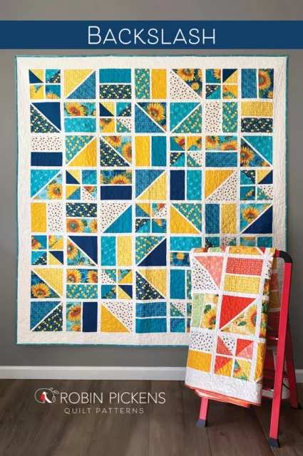 BACKSLASH Quilt Pattern by Robin Pickens ~  Lap, Twin & Queen Sizes