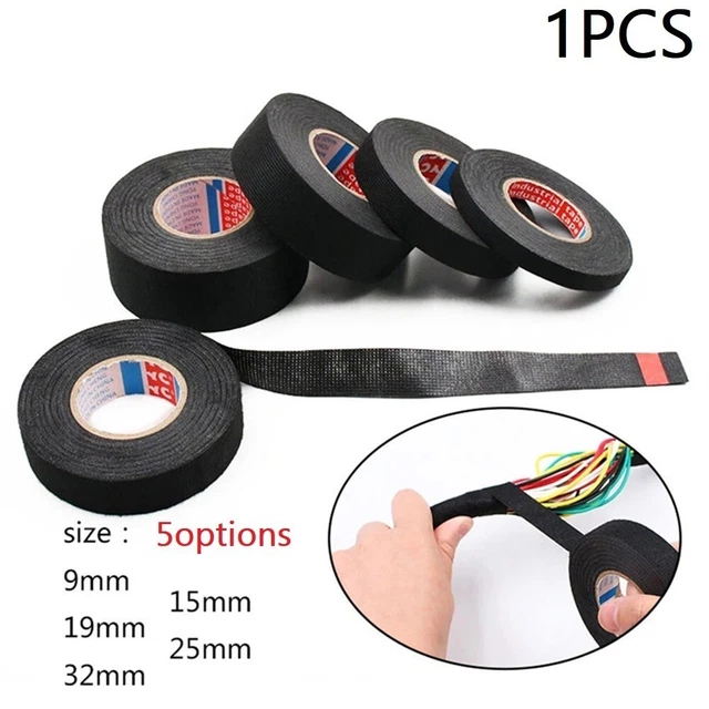 15M Cinta de tela autoadhesiva resistente al calor Protección de cables de mazo de cables