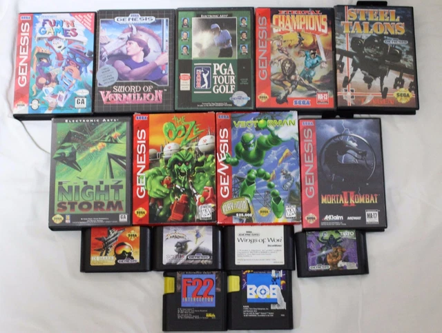 HUGE LOT OF 15 Sega Genesis Games Rare Titles Vectorman Wings of