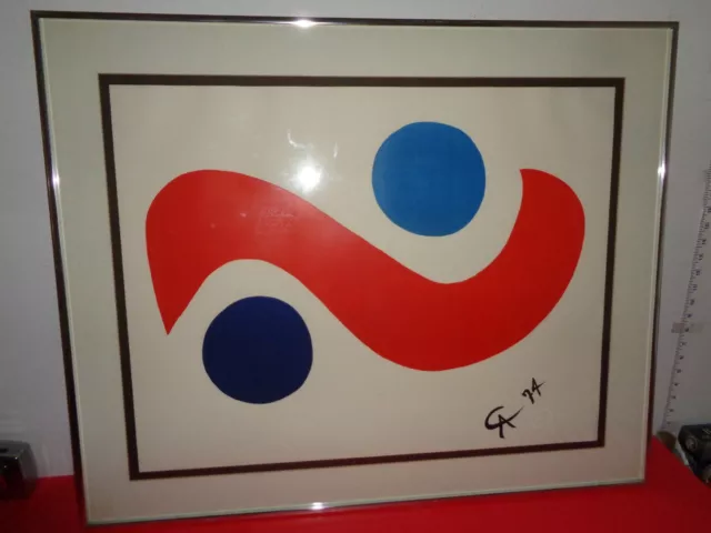 1974 Alexander Calder "Skybird" Braniff Airlines Lithograph (21 by 27")