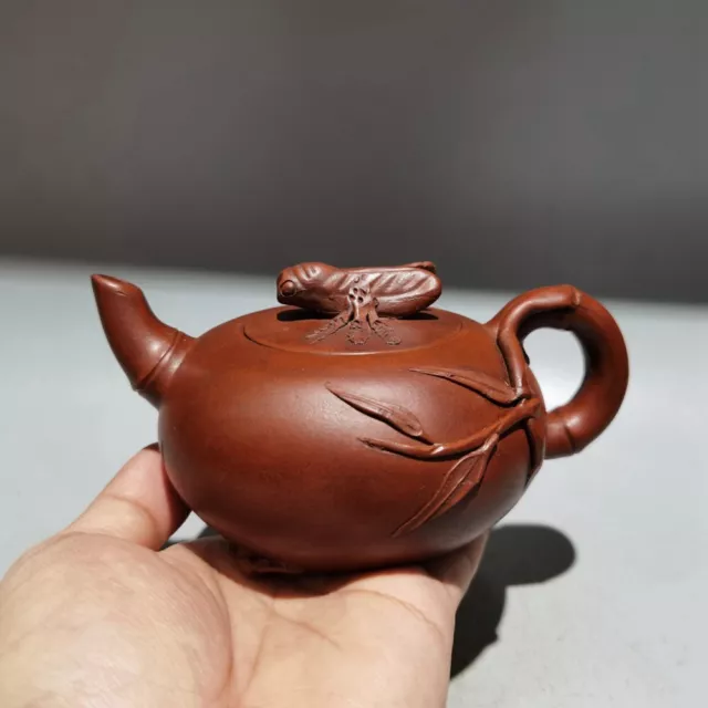 Chinese Yixing Zisha Clay Teapot  Cicada Pot Gu Jingzhou 200ml