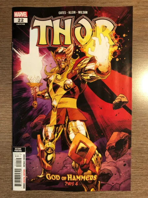 Thor #22 - 2Nd Print Variant Edition - Marvel (2022) God Of Hammers