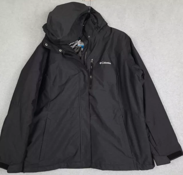 Columbia Jacket Women's Size 2X Alpine Action Plus Ski Jacket Black Omni Heat