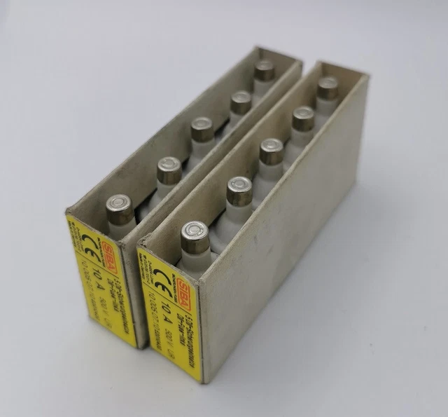 10x SIBA Insert Fusible DII 10A 500V Fusibles Fusible Gauche