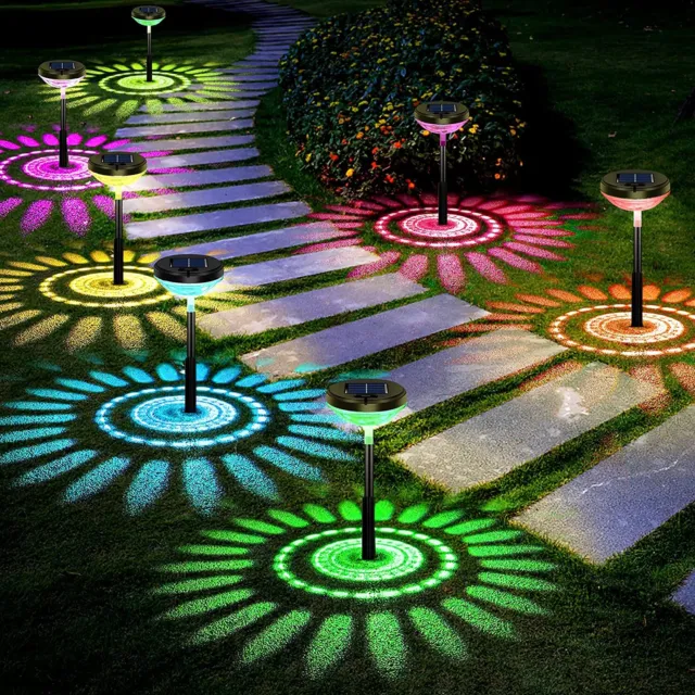 Solar Lawn Light Led Outdoor Ground Garden Path Landscape Yard Waterproof Lamp