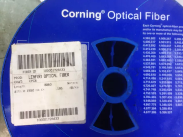 Corning Leaf (R)Optical Bare Fiber 10000 meters /10km