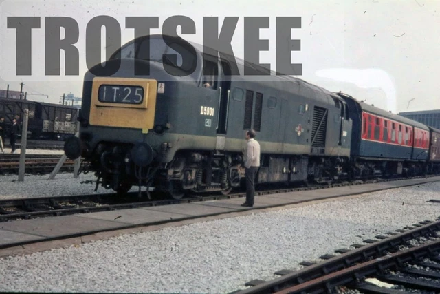 35MM SLIDE BR British Railways Diesel Loco D5901 Class 23 Derby c1972 ...