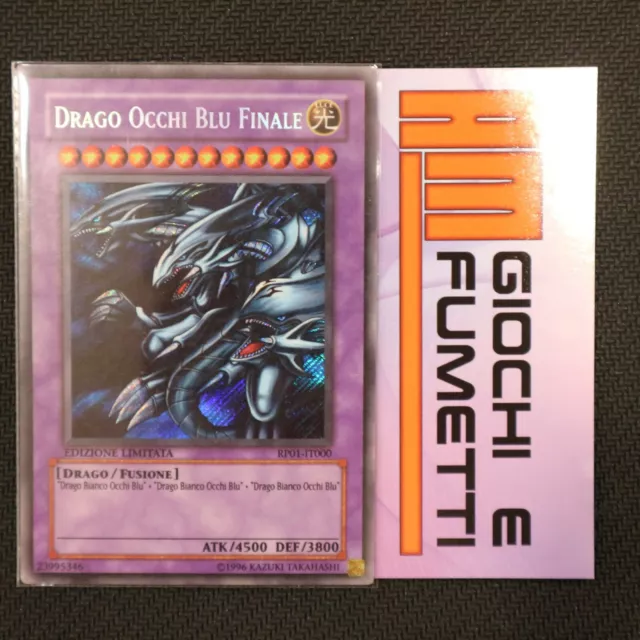 DRAGO OCCHI BLU FINALE YUGIOH rara SEGRETA ITALIANO RP01