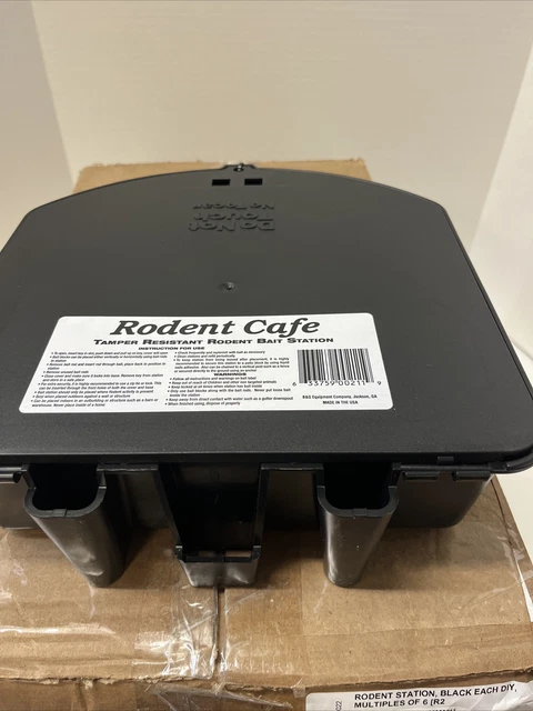B&G Rodent Bait Station Cafe,Tamper Resistant Rodent Bait Station. Box Of 6