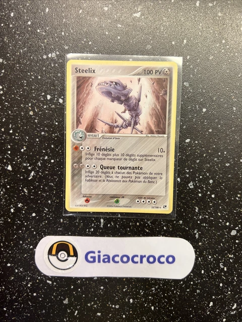 Rare Pokemon Steelix Card Ex Sandstorm 23/100 French Vf fr