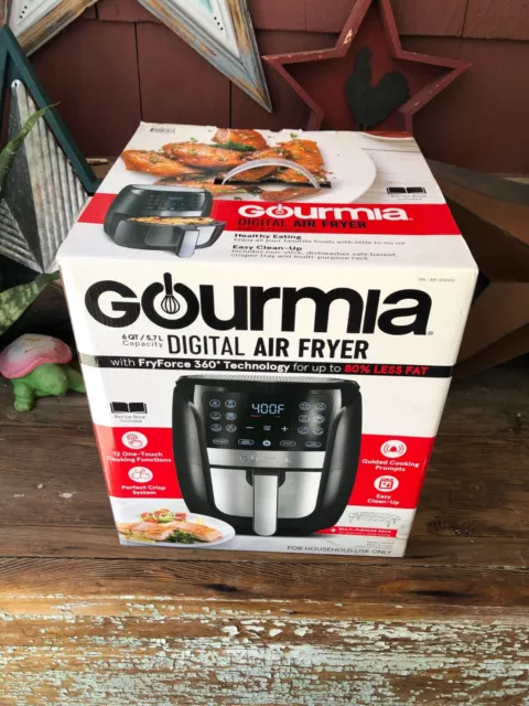 Gourmia 6Qt Digital Air Fryer with FryForce 360 Degree Technology 