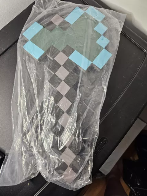 Minecraft Foam Diamond Axe Think Geek