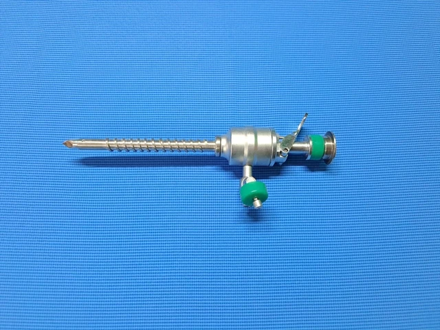 New Laparoscopic 5mm Metal Spiral Trocar Cannula Reusable Surgical Instruments