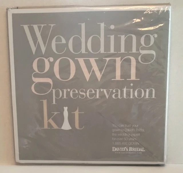 David's Bridal Wedding Dress Gown Preservation Kit NIP $189 Retail
