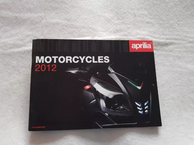 APRILIA RANGE Motorcycle Sales Brochure 2012 RSV4 TUONOV4 DORSODURO