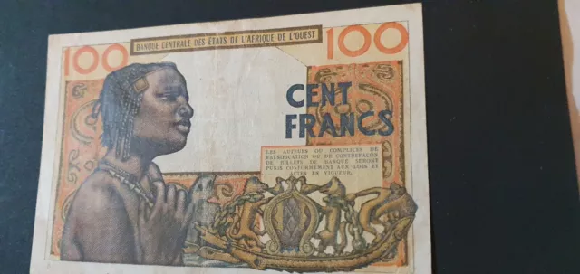 Billet 100 Francs Afrique De L’Ouest