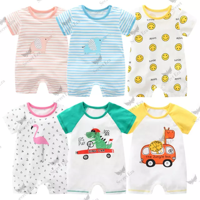 Infant Romper Newborn 3M-18M Baby Girls Boys Summer Cotton Jumpsuit Outfits