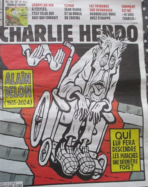CHARLIE HEBDO N° 1642 Alain Delon Dernière Descente Des Marches EUR 5