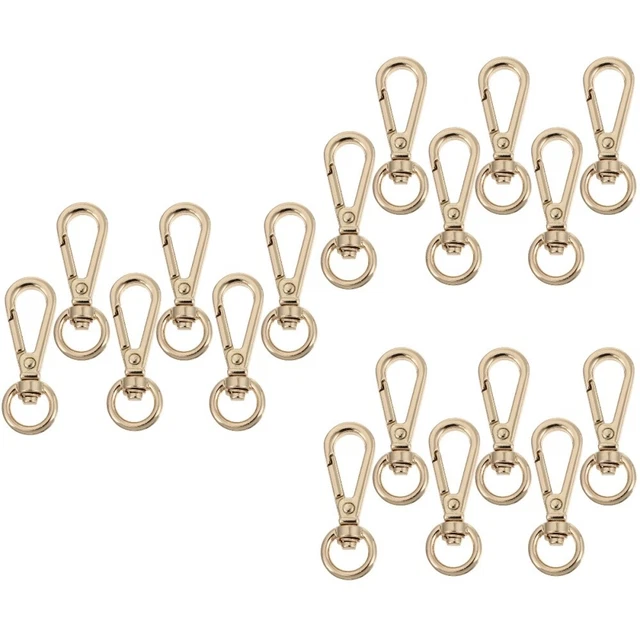 18 Pcs Bag Accessories Luggage Strap Buckle DIY Lanyard Snap Hook Lobster Claw
