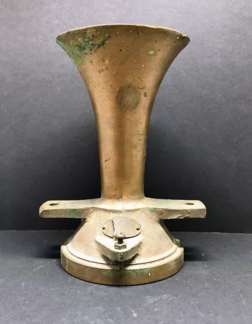 Vintage Cunningham Air Whistle Bronze Horn Seattle Wash. Marine Ship Yarder