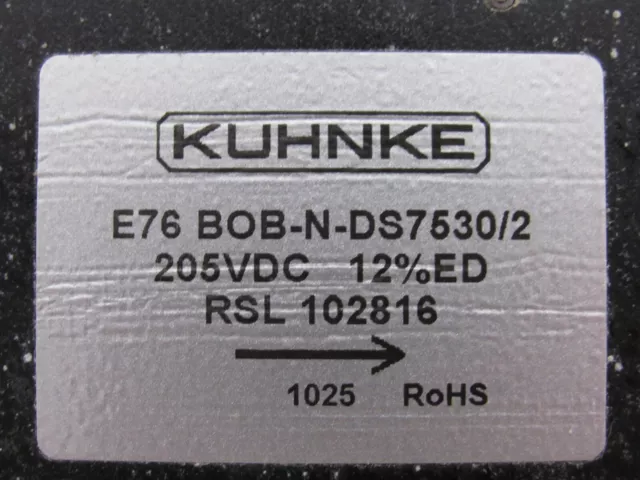 Nuovo KUHNKE E76-bob-n-ds7530/2 Rotante Solenoide 205V 90288 E76BOBNDS75302 3