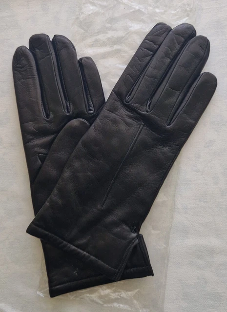 Salima - Guanti In Montone Nero Da Donna Qualità Merinos - Foto 12