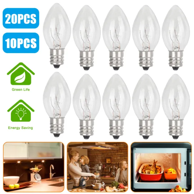 10/20Pcs Wax Warmer Bulbs 15 Watt Warmer Light 110V E12 Bulbs for Scentsy Plug