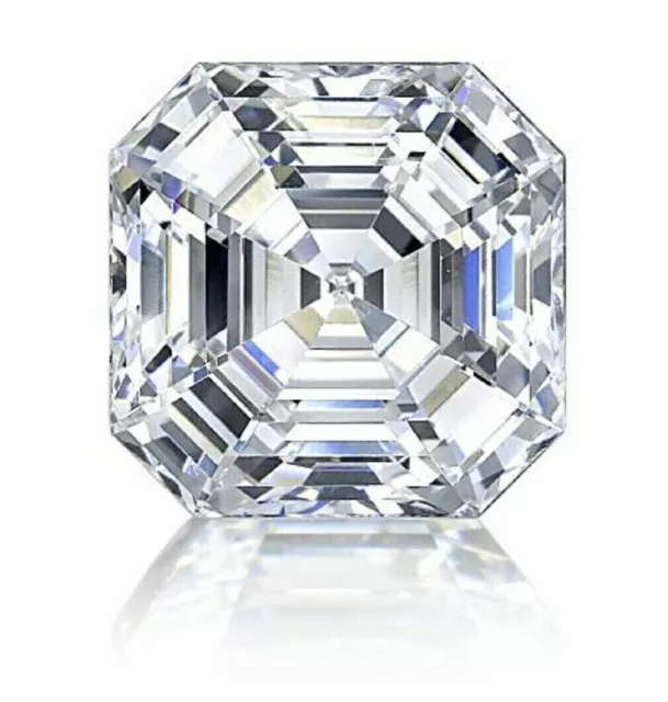 Diamante naturale CERTIFICATO da 1 ct Asscher taglio D grado VVS1 +1 regalo...