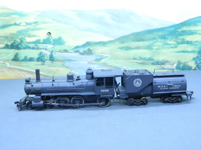 HO Vintage Tyco 4-6-0 Steam Loco and Combo Tender BALTIMORE OHIO B&O #3602