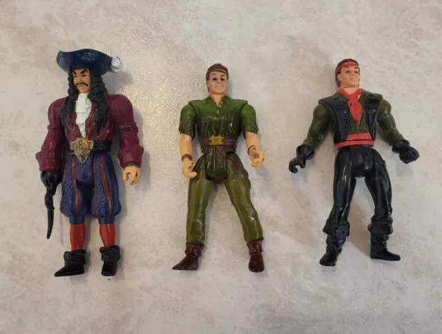 Peter Pan Captain Hook Action Figuren 12cm Mattel 1991 Tristar Picture Vintage