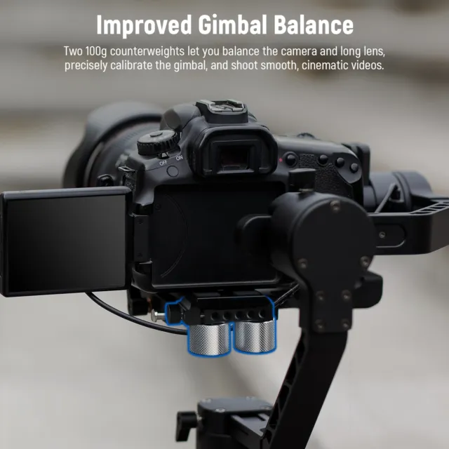 NEEWER Gimbal Counterweights and Clamp Kit for DJI Ronin RS3 Pro/RS3/RS2/RSC2