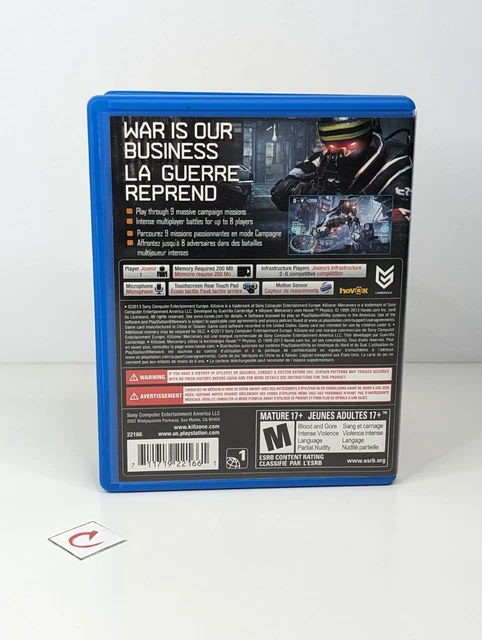Killzone Mercenary / Sony Playstation PS Vita / PAL / FR + NL + ITA + DE