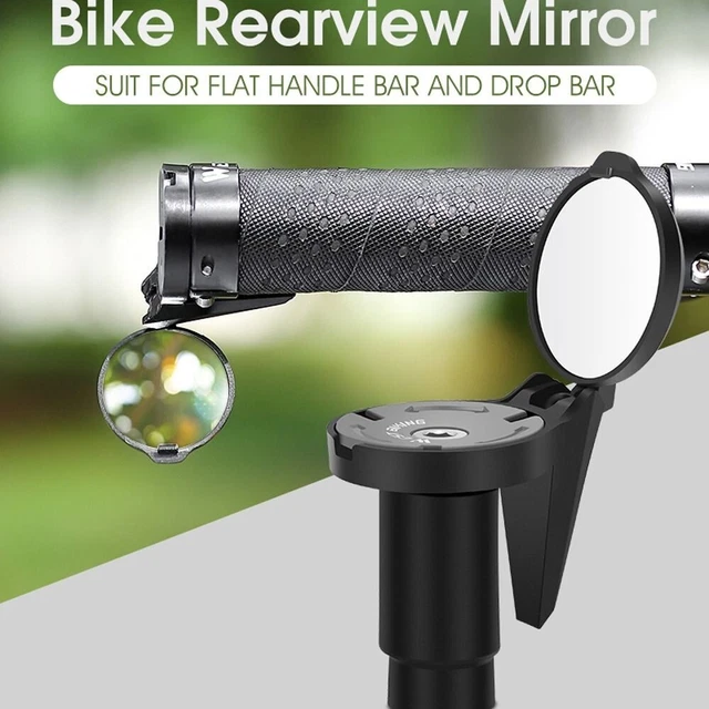 Flexible Bicycle Rearview Mirror Handlebar End Mirror Small Convex Bike Mirror