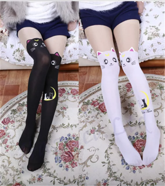 20. Jubiläum Sailor Moon Cosplay Socken Katze Luna Strumpfhose Fest Strümpfe neu