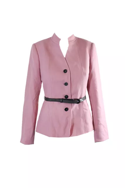 Tahari Asl Pink Belted Blazer 6