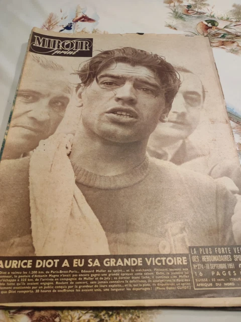 15/07/57 Miroir sprint n°580 A TOUR DE FRANCE 1957 LES ETAPES ANQUETIL