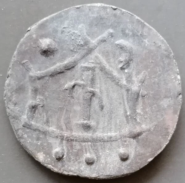 18th circa.--SOUTHEAST ASIA--ANCIENT COIN---CRAB---dia. 48 mm. 2