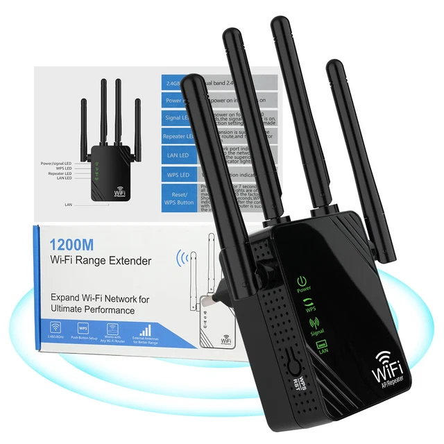 Répéteur WiFi 1200 Mbit/s - Amplificateur De Signal Pour étendre La Portée De Ton Réseau Sans Fil