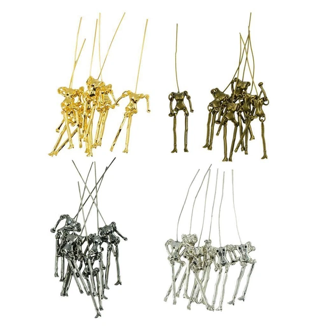 24 Pièces Corps Squelette Humain Bricolage Poupées Pendentif Pour La
