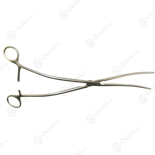 Aesculap FB475R  De Bakey Atraumatic Aorta Aneurysm Clamp 12in S-Curved