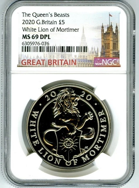 2022 GREAT BRITAIN 5Pd Ngc Ms69 Dpl Queen Elizabeth Life And