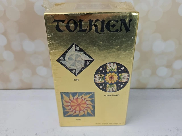 JRR TOLKIEN 1973 Hobbit Lord Of The Rings Vintage Gold Foil 4 Book Box ...