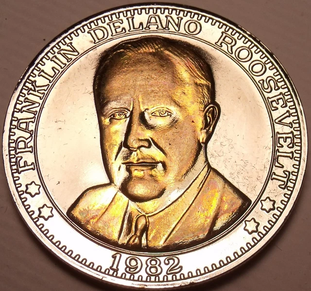 Historic Mint Double Eagle Franklin Roosevelt Commemorative Medallion~Free Ship