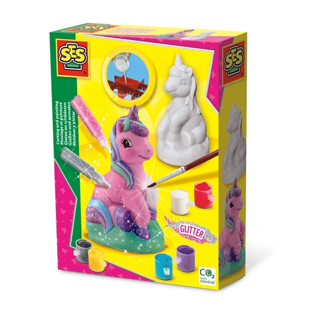 SES Creative 01299 Casting and Painting - Unicorn - Casting Plaster in 3D; Quick