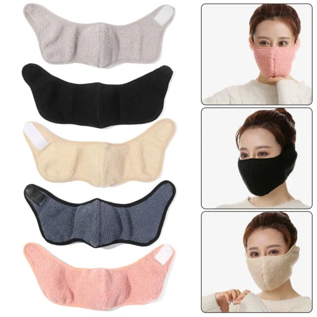 Women Men Soft Plush Ear Protectors Thicken Warm Earmuffs Mouth Ear Cover