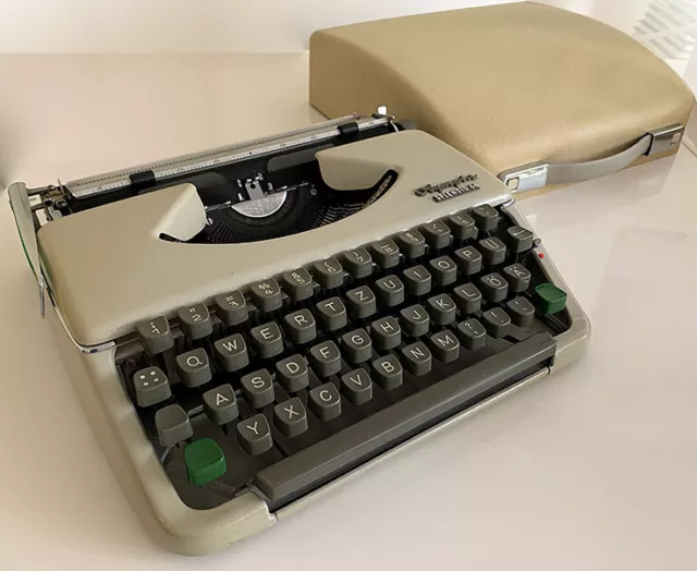 TOP:  Original OLYMPIA Splendid 66 Typewriter + Case Schreibmaschine mit Koffer