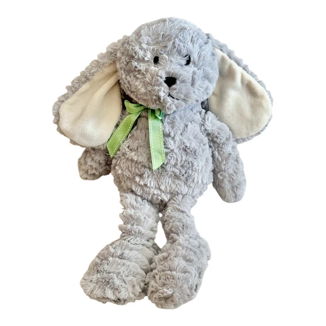 WAITROSE BUNNY SOFT Toy Plush Rabbit Grey Waffle Fur Large 14