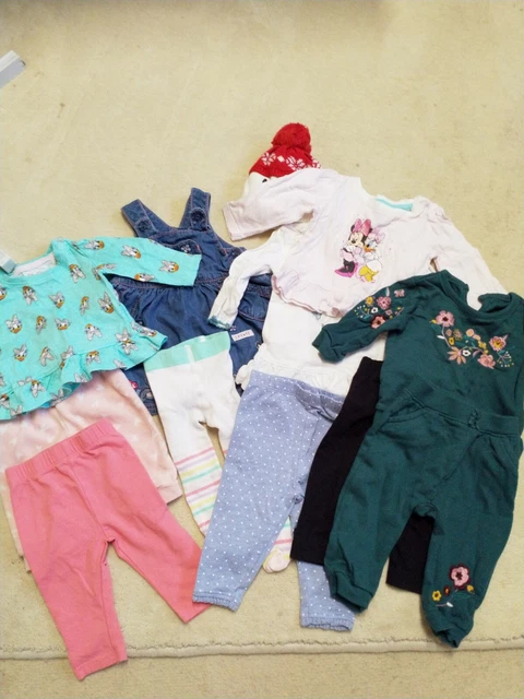 BABY GIRLS MIXED BUNDLE OF CLOTHING AGE 3-6 MONTHS Good Condition No Marks